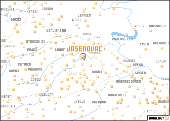 map of Jasenovac