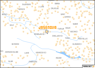 map of Jasenova