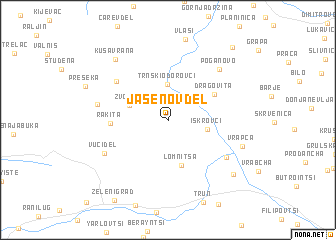 map of Jasenov Del