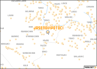 map of Jasenovi Potoci