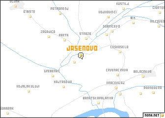 map of Jasenovo