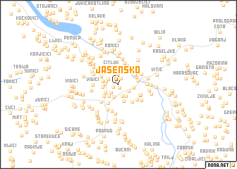 map of Jasensko