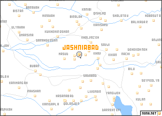 map of Jashnīābād