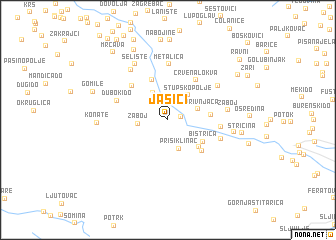 map of Jasići