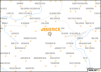 map of Jasienica