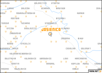 map of Jasienica