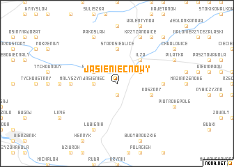 map of Jasieniec Nowy