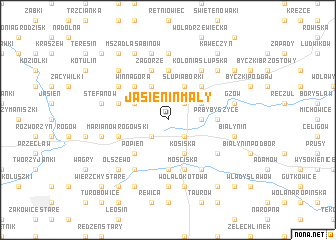 map of Jasienin Mały