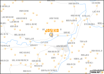 map of Jasika