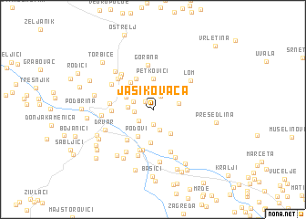 map of Jasikovača
