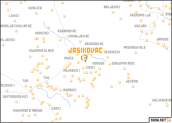 map of Jasikovac