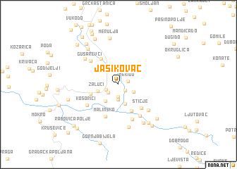 map of Jasikovac