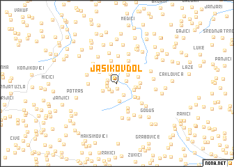 map of Jasikov Dol