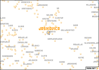 map of Jasikovica