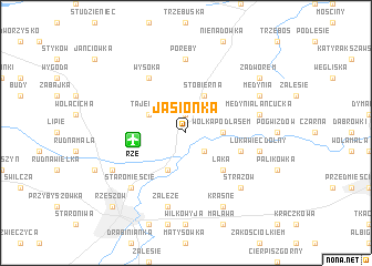 map of Jasionka