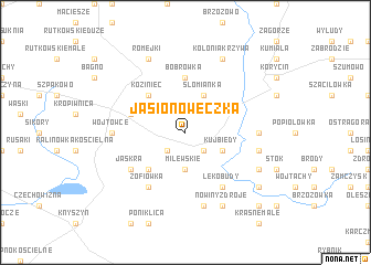 map of Jasionóweczka