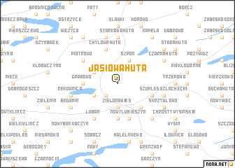 map of Jasiowa Huta