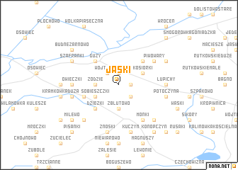 map of Jaśki