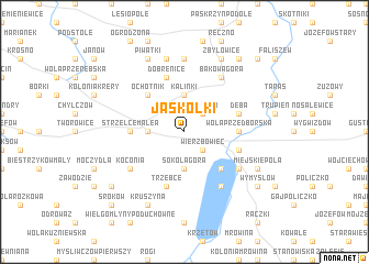 map of Jaskółki