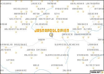 map of Jasna Podłopień