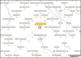 map of Jasová