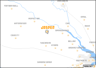 map of Jasper