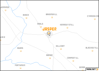 map of Jasper