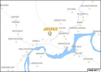 map of Jasper