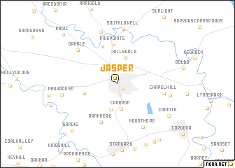 map of Jasper