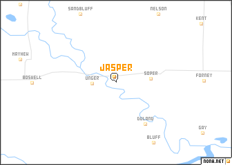 map of Jasper