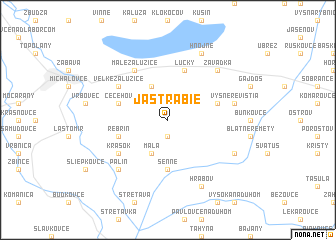 map of Jastrabie