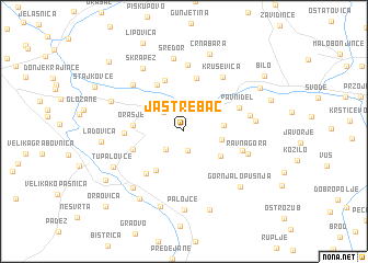 map of Jastrebac