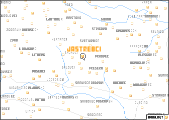 map of Jastrebci