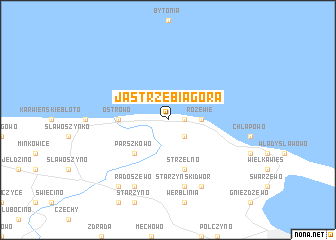 map of Jastrzębia Góra