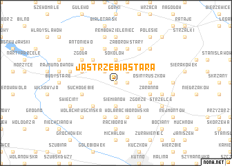 map of Jastrzębia Stara