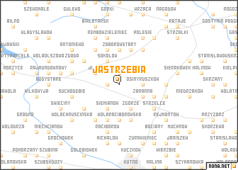 map of Jastrzębia