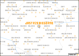 map of Jastrzębie Górne