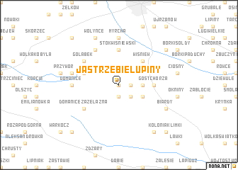 map of Jastrzębie Lupiny