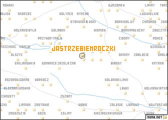 map of Jastrzębie Mroczki