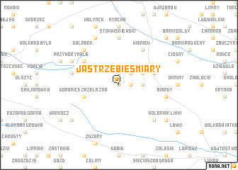 map of Jastrzębie Smiary