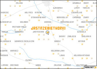 map of Jastrzębie Tworki