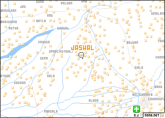 map of Jaswāl