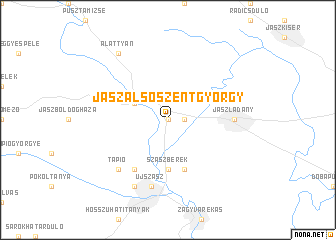 map of Jászalsószentgyörgy