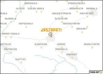 map of Jászapáti