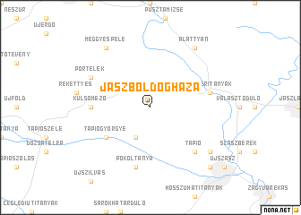 map of Jászboldogháza