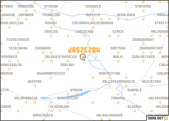 map of Jaszczów