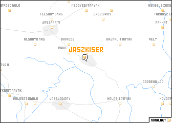 map of Jászkisér