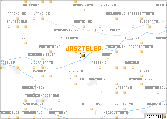 map of Jásztelep