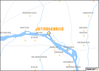 map of Jatinã de Baixo