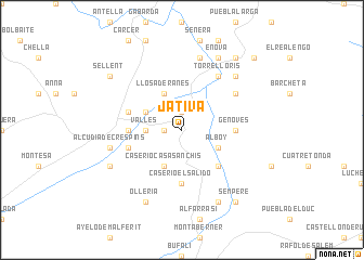 map of Játiva